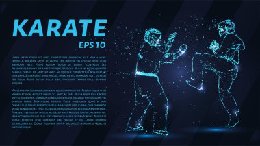 Parçacıkların karatesi. Karate küçük çemberlerden oluşur.