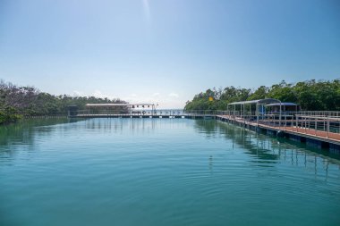 Küba adası. Atlantik Okyanusu. Bienvenidol. Cayo Blanco.