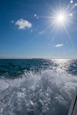 Küba adası. Atlantik Okyanusu. Bienvenidol. Cayo Blanco.