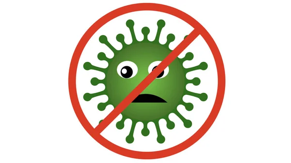 Illustration Stopping Covid Pandemic Stop Coronavirus Pandemic — Stock Photo, Image