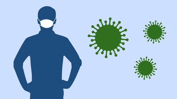 Illustration Stopping Covid Pandemic Stop Coronavirus Pandemic — Stock Photo, Image