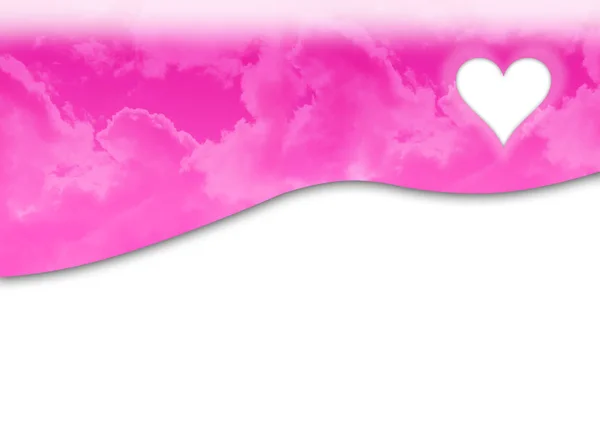Valentinstag Stickmuster Kopfzeile Banner Illustration — Stockfoto