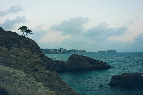 Baia colorata vintage a Maiorca — Foto Stock