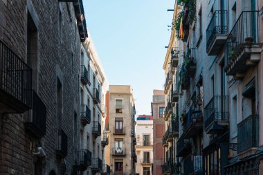 Barcelona daire ev ile tarihsel sokak