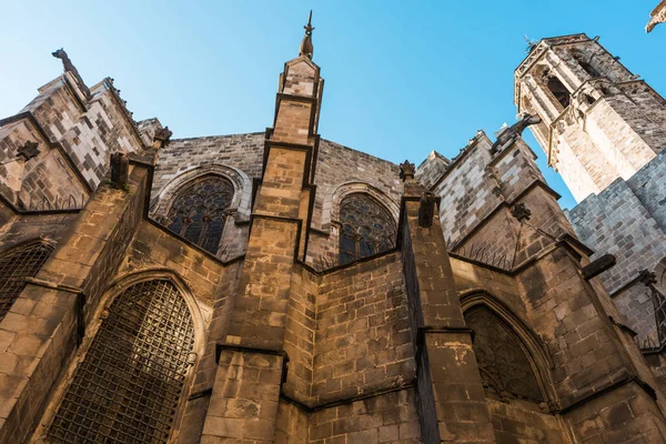 Cathedral de la Santa Creu i Santa Eulalia em Barcelona — Fotografia de Stock