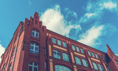 eski moda tuğla bina - ofis veya fabrika kullanılabilir