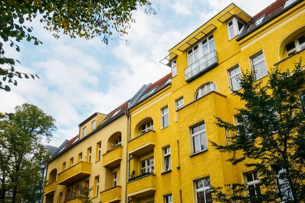 Casa Amarilla Berlín Otoño — Foto de Stock