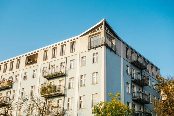 Edificio Apartamentos Moderno Blanco Berlín — Foto de Stock