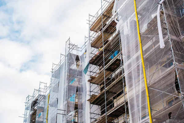 Canteiro Obras Com Construção — Fotografia de Stock