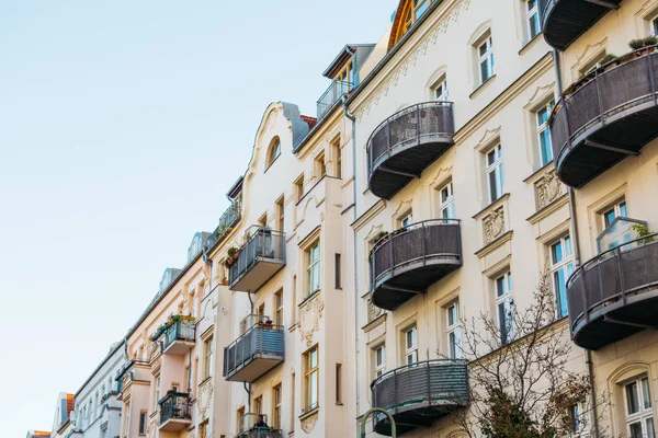residential house at berlin with curved balcony