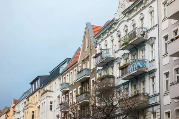 Casas Típicas Berlín Día Nublado — Foto de Stock