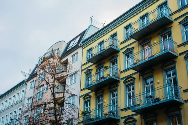 Maisons Typiques Berlin Par Une Journée Nuageuse — Photo