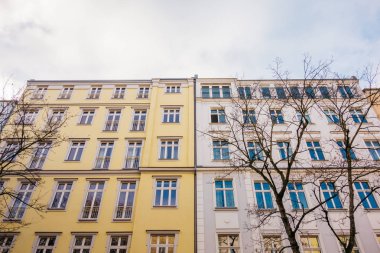 low angle view of apartment houses at prenzlauer berg