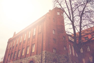 historical and majestic brick building