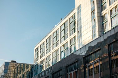 modern and big office complex with darken shadows