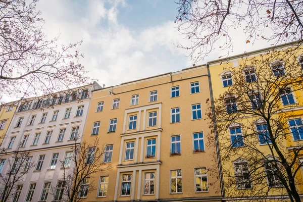 typical yellow buildings in berlin