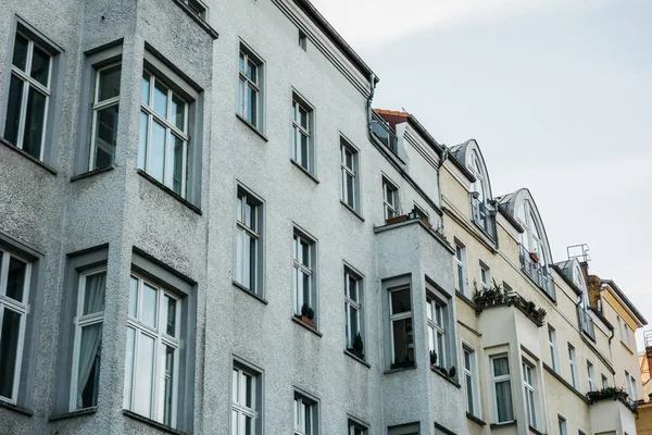 Сірий Фасад Житлового Будинку Берлін Мітт — стокове фото