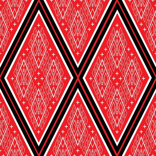 Geometriskt etniskt mönster traditionell Design för bakgrund, matta, tapeter, kläder, inslagning, Batik, tyg, sarong, Vektor illustration broderi stil. — Stock vektor