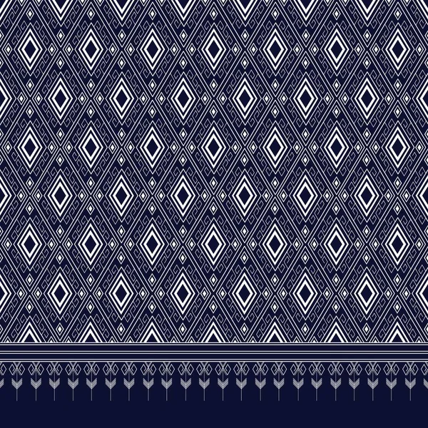 Geometrik etnik kalıp geleneksel arka plan, halı, duvar kağıdı, giysi, ambalaj, Batik, kumaş, sarong, Vektör illüstrasyon nakış tarzı.