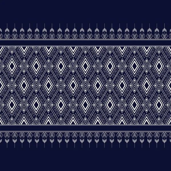 Geometrik etnik kalıp geleneksel arka plan, halı, duvar kağıdı, giysi, ambalaj, Batik, kumaş, sarong, Vektör illüstrasyon nakış tarzı.