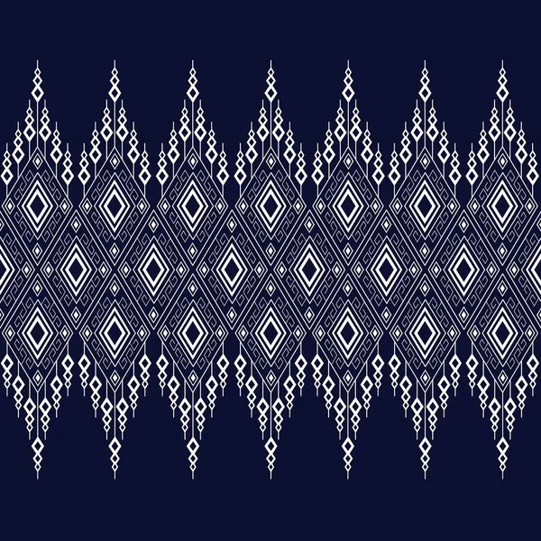 Geometrische ethnische Muster traditionelles Design für Hintergrund, Teppich, Tapete, Kleidung, Verpackung, Batik, Stoff, Sarong, Vector Illustration Stickereistil. — Stockvektor