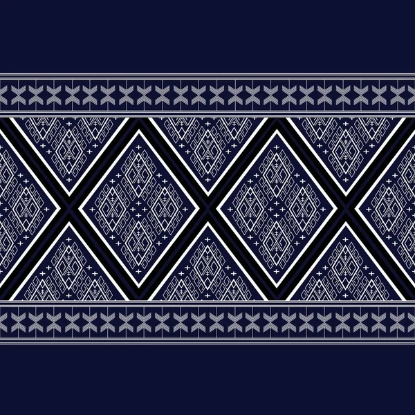 Geometrik etnik kalıp geleneksel arka plan, halı, duvar kağıdı, giysi, ambalaj, Batik, kumaş, sarong, Vektör illüstrasyon nakış tarzı.