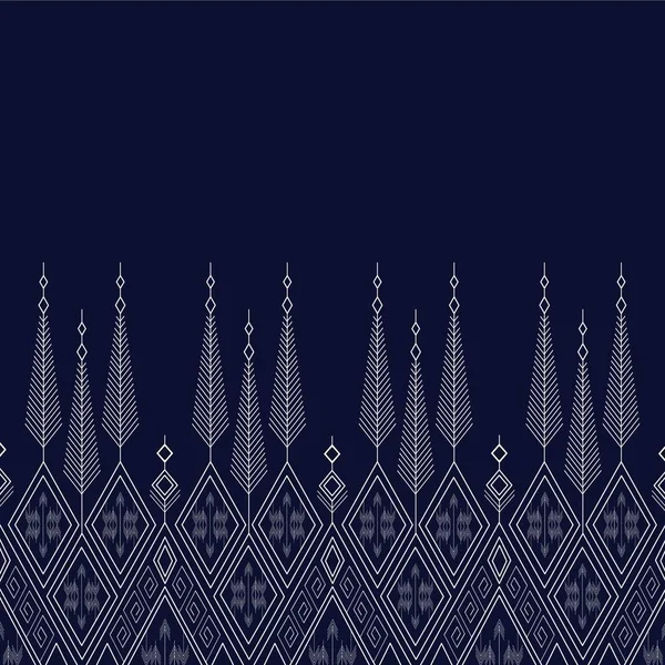 Geometrik etnik kalıp geleneksel arka plan, halı, duvar kağıdı, giysi, ambalaj, Batik, kumaş, sarong, Vektör illüstrasyon nakış tarzı.