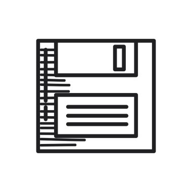 el çizmek doodle disket simgesini