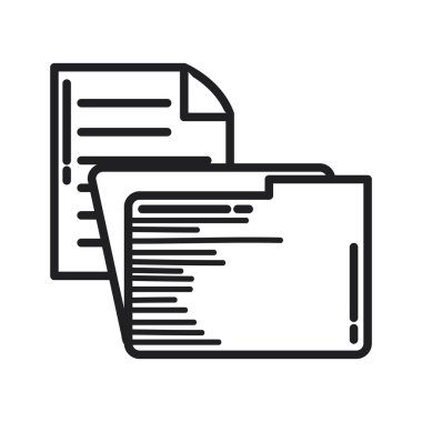 el çizmek doodle belge ve dosya iş simgesi