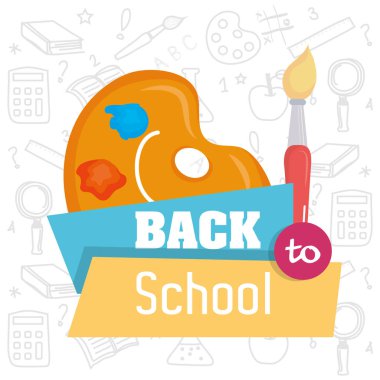 okul öğeleri illüstrasyon vektör