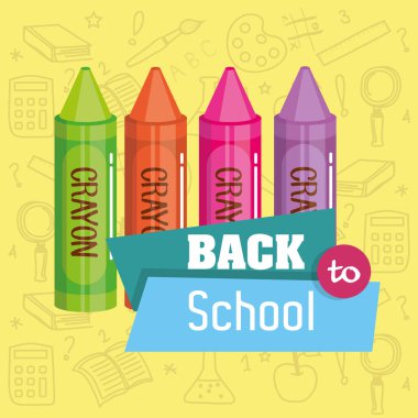 okul öğeleri illüstrasyon vektör