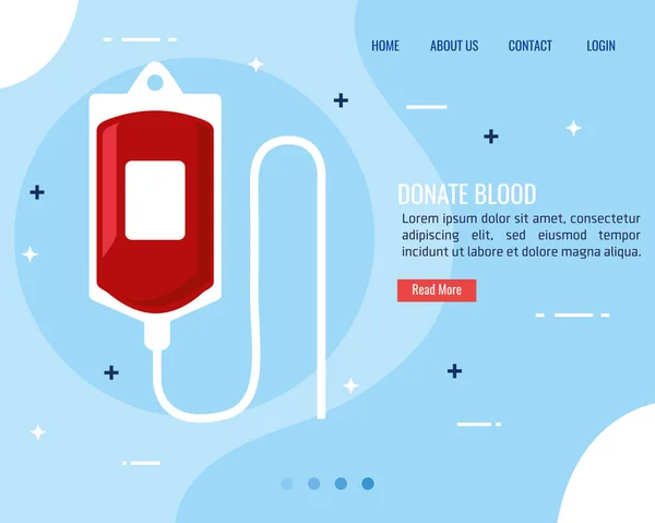 Donación Sangre Tratamiento Información Coronavirus Protección Salud Ilustración Vectorial — Archivo Imágenes Vectoriales
