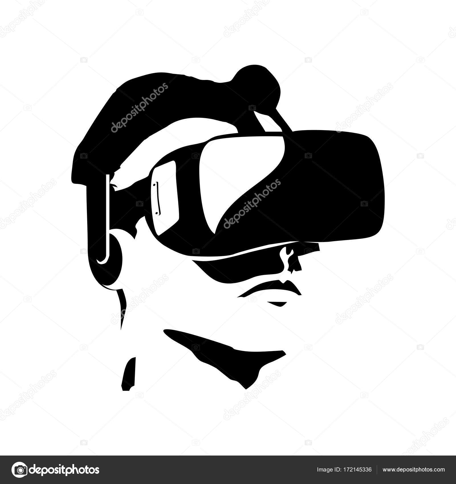 Шлем виртуальной реальности вектор