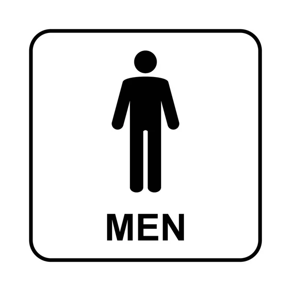 Toilet bord. WC mannen — Stockvector