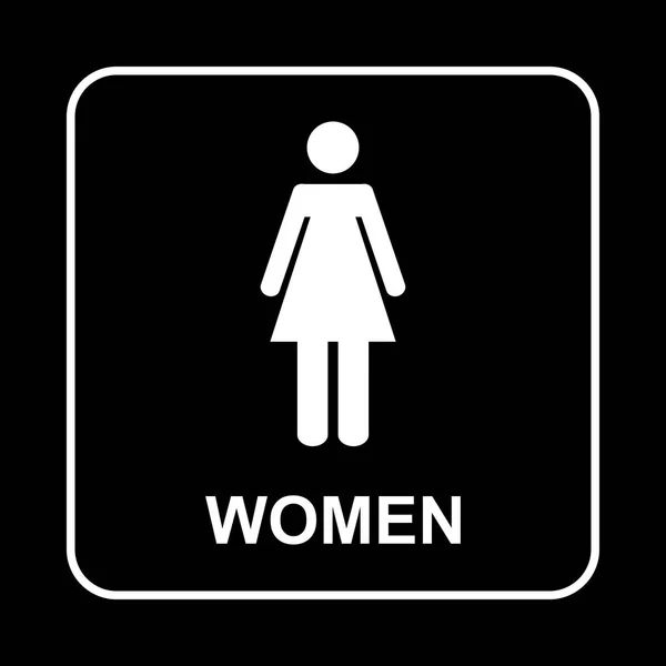 Toaletní znamení. WC ženy — Stockový vektor