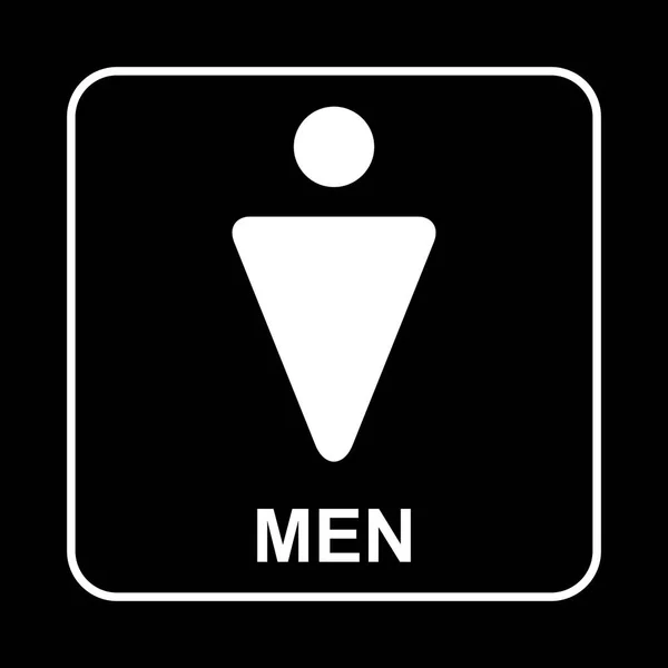 Znak do WC. WC mężczyzn — Wektor stockowy