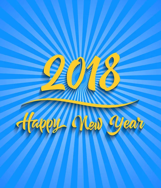 mutlu yeni yıl 2018. vektör çizim