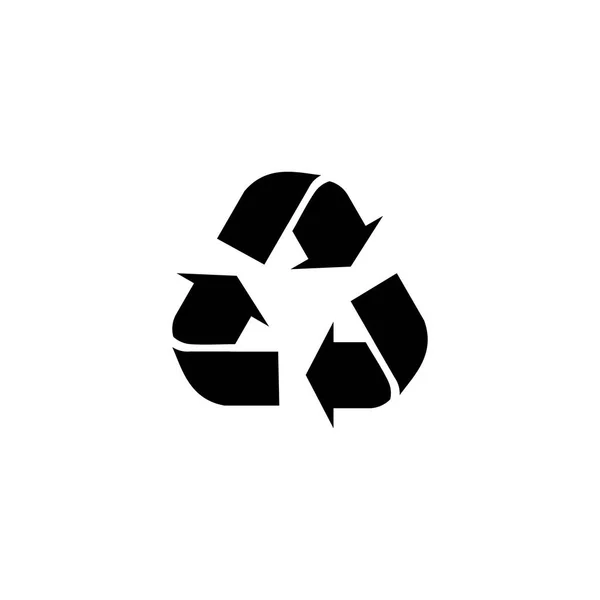 Τριγωνικό βέλος υπογράφω για εικονίδιο φορέα ανακύκλωσης — Διανυσματικό Αρχείο