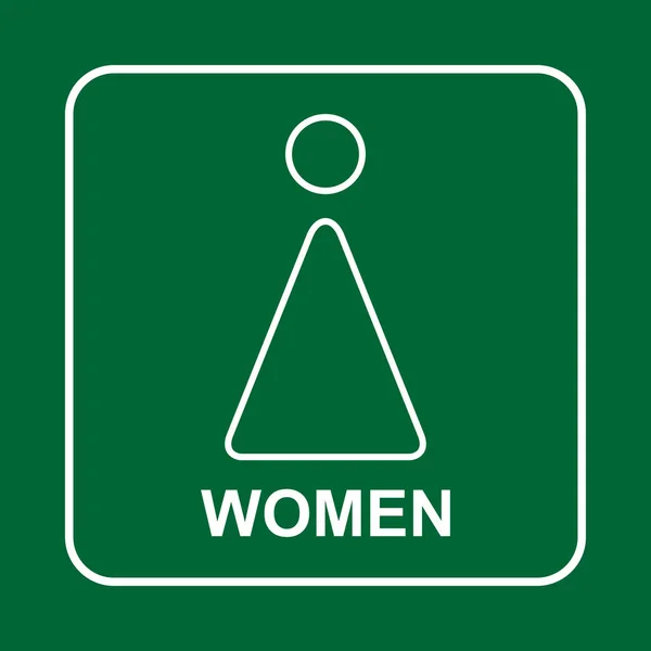 Toilet bord. WK vrouwen — Stockvector