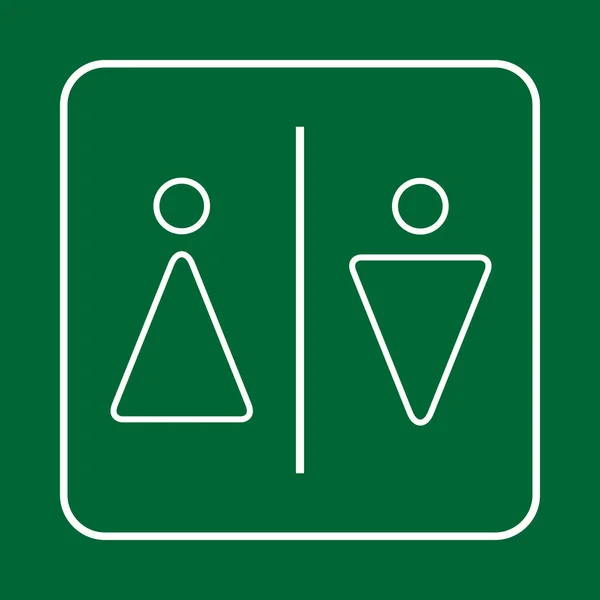 Panneau de toilettes. WC Hommes et femmes — Image vectorielle
