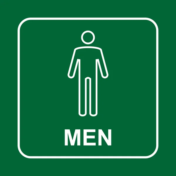 Toilet bord. WC mannen — Stockvector