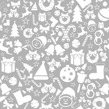 Noel sorunsuz simgeler. Dekorasyon vektör