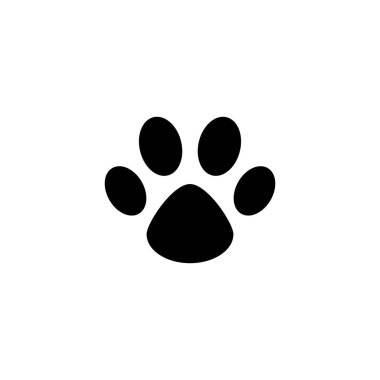  Hayvan pençe baskı vektör simgesi