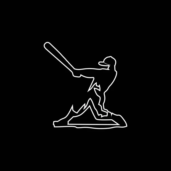 Baseball Illustration Vektor Symbol — Stock vektor