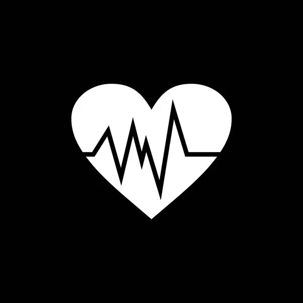 Cardiograma Vector Icono Ilustración — Vector de stock