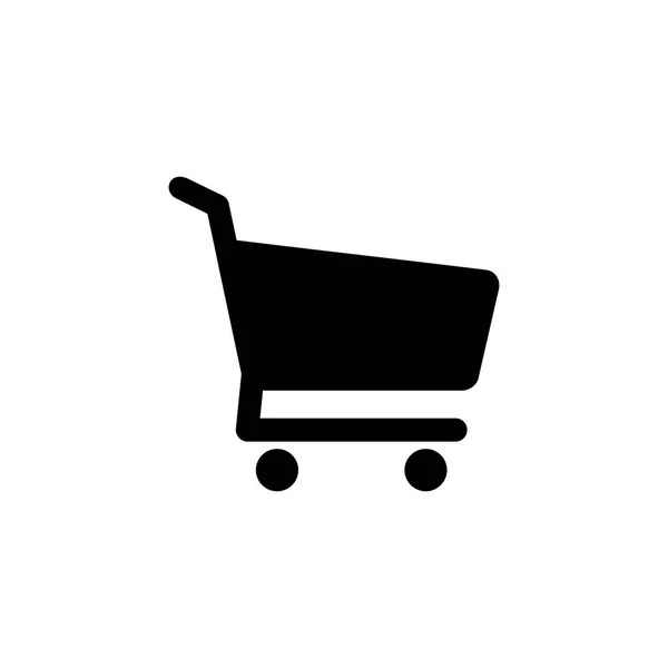 Shopping Vagn Hjul Vektor Symbol — Stock vektor