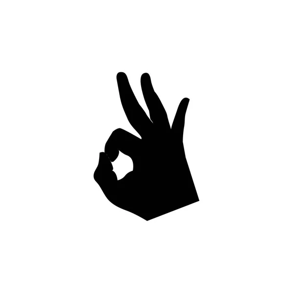 Gesten Der Hand Vektor Symbol — Stockvektor