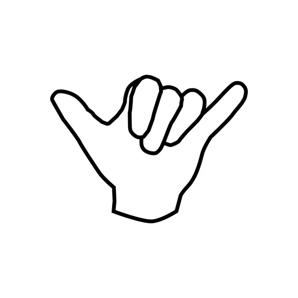 Hand Gest Vektor Ikon — Stock vektor