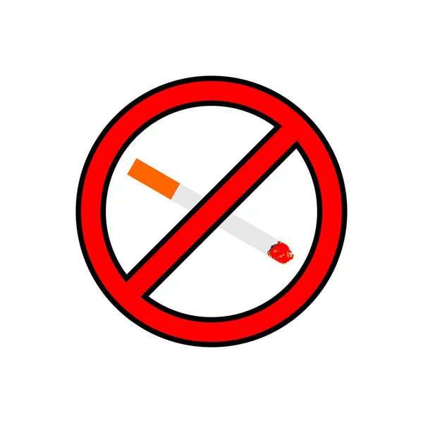 Non Fumare Icona Vettoriale — Vettoriale Stock