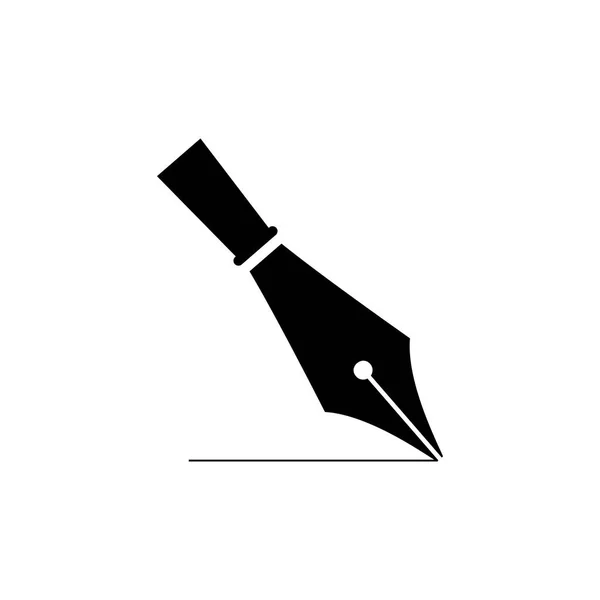 Fountain Pen Vector Icon — Stock Vector